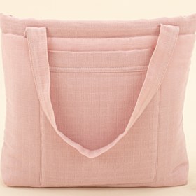 Resim Bebek Bakım Çantası - Pudra Muslin 