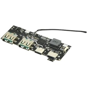 Resim Çift Usb 5v 22.5w Ledli Micro Type-c Powerbank Modülü 