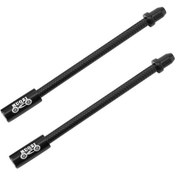 Resim Qingmipy Alüminyum-çelik V-fren Boruları, Yağlı Pe İç Linerli, Esnek Çevrilebilir, Tüm Bisikletlere Uygun, Siyah, 2 Adet 