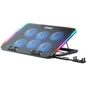 Resim STOREMAX Gaming M60 Laptop Soğutucu, Notebook Stand,10 RGB ışık kontrolü, 15.6-17 inch, 