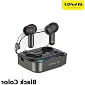 Resim Treasures Yeni Siyah Awei T58 Bluetooth 5.3 Kablosuz Kulak İçi Spor Kulaklık, Led Işıklı, Düşük Gecikme, Su Geçirmez, Mikrofonlu Müzik Kulaklıkları 