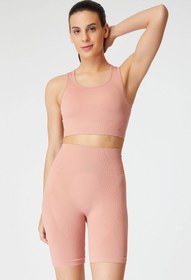 Resim Jerf Gela Çift Katlı Kompress Sport Bra Pastel Pembe 