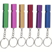 Resim 5 Adet Ağır Hizmet Alüminyum Hayatta Kalma Düdüğü - Çift Frekanslı Acil Durum, Kamp, Arama ve Kurtarma İçin Zincirli, Köpek Eğitimi - Yüksek Sesli Çift Frekanslı Dış Mekan Hayatta Kalma Düdükleri (Çok Renkli: Yeşil, Altın, Kırmızı, Mavi), Dayanıklı Metalik Tasarım, Açık Hava Hayatta Kalma Ekipmanı, Arama ve Kurtarma Araçları 