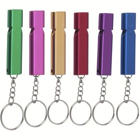 Resim 5 Adet Ağır Hizmet Alüminyum Hayatta Kalma Düdüğü - Çift Frekanslı Acil Durum, Kamp, Arama ve Kurtarma İçin Zincirli, Köpek Eğitimi - Yüksek Sesli Çift Frekanslı Dış Mekan Hayatta Kalma Düdükleri (Çok Renkli: Yeşil, Altın, Kırmızı, Mavi), Dayanıklı Metalik Tasarım, Açık Hava Hayatta Kalma Ekipmanı, Arama ve Kurtarma Araçları 