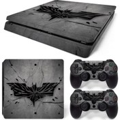 Resim Batman Playstation 4 Slim Kasa Sticker Kaplama -01 