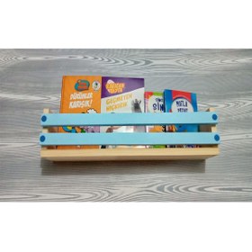 Resim Jaju Baby Montessori Kitaplık Çocuk Odası Duvar Rafı Ahşap Kitaplık Raf 