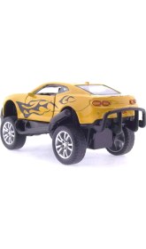 Resim Diecast Die Cast Çek Bırak Sarı Arazi Aracı 