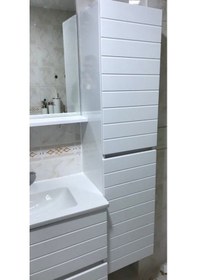 Resim Rmr 3 Lü Banyo Dolabı Takımı 80 Lik Lavabo + Mebran Kapak + 