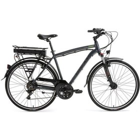 Resim Bisan Comet Elektrikli Bisiklet 52 Cm V 28 Jant 21 Vites Parlak Gri Sarı Gri 