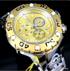 Resim Invicta Excursion High Polished Swiss Mvt Chrono 57 MM Gold Tone Erkek Kol Saati 886678312140 