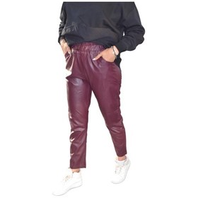 Resim Bebe Plus Bebeplus Bordo Deri Pantolon 