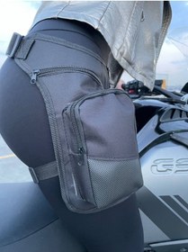 Resim Motobros Yazısız Motosiklet Bacak Bel Çantası 