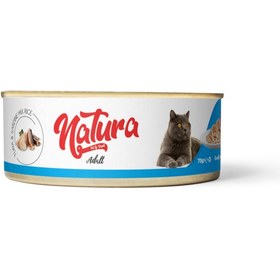 Resim Natura Et Suyu İçerisinde Ton Balıklı ve Sardalyeli Yetişkin Kedi Konserve Yaş Maması 70 gr 