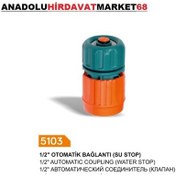 Resim Stoplu Hortum Adaptör Musluk Bağlanti Adaptörü 1-2 Hortum 