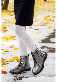 Resim Kiko Kids Termo Taban Kız Çocuk Bot 622 Çatlak Platin 