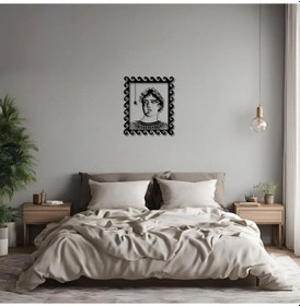 Resim Sanatsal Metal Tablo Sezar Ve Sinek Cesar Mosquito Metal Duvar Tablosu Sanat 