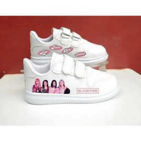 Resim LİASSHOES black k pop baskılı çocuk spor ayakkabı sneakers 