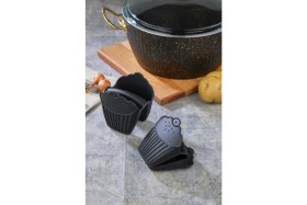 Resim Nishev Silikon Fırın Eldiveni Isı Yalıtımlı Kaymaz Mikrodalga Fırın Tencere Tepsi Tutma Eldiveni 