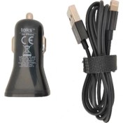 Resim Taks Lıghtnıng USB Kablolu Araç Şarjı 