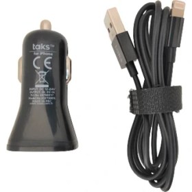 Resim Taks Lıghtnıng USB Kablolu Araç Şarjı 