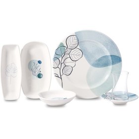 Resim Korkmaz Natura Collection 26 Parça Kahvaltı Takımı A8794 