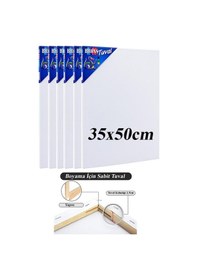 Resim Brons Gerdirme Apartlı Arkadan Zımbalı Tuval 6 Adet 35 x 50 CM 