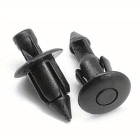 Resim 30 adet 6mm Siyah Rivet Snap Klips - Dayanıklı Plastik Vida Klips, Motosiklet Aksesuarları, Rüzgarlık Gövde Trim Panelleri için Uygun, for Honda, for Samsung, Kawasaki, Motosiklet Aksesuarları Snap Klips | Şık Bağlantı Mekanizması | Plastik Rivet Snap Klips 