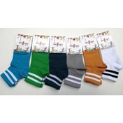 Resim Design Socks 6'lı Desing Çizgili Patik Çocuk Çorabı 