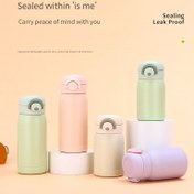 Resim 1 adet, Mini Termos Şişesi, 10.82Oz Paslanmaz Çelik Yalıtımlı Su Şişesi, Seyahat Yalıtımlı Vakumlu Bardak, Sıcak ve Soğuk İçecekler İçin Uygun, Yaz ve Kış İçecekleri İçin Mükemmel Bir Hediye, Sevgililer Günü İçin 