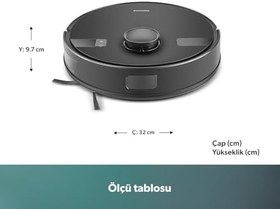 Resim Homend Alex Laser 1291H Moplu ve Haritalamalı Akıllı 5 Kpa Robot Süpürge Siyah 