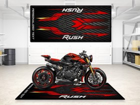 Resim RUSH İçin Tasarlanmış Motosiklet Matı - MM7292 - Standart / 260cm x 100cm 