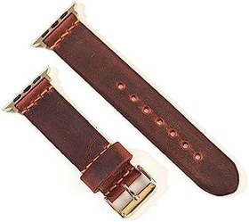 Resim Apple Watch Kordonu 42/44/45 Mm - Gerçek Deri/El Yapımı Rose 