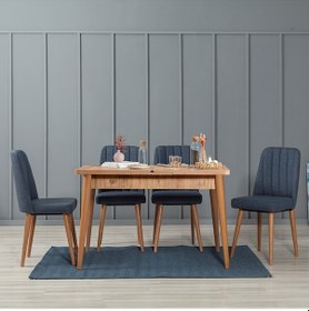 Resim Milano Medium Mutfak Masa Takımı Atlantik Lacivert 