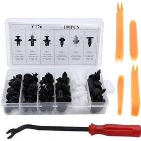 Resim Geeksen Otomobil Aksesuarları - 105 Parça Çeşitli Bağlantı Klips Seti 6 Farklı Tip - Honda Toyota Gm Ford Uyumlu 