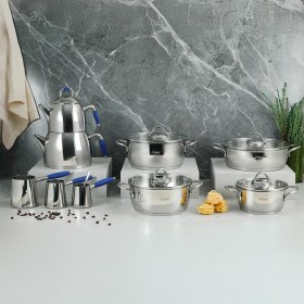 Resim Aryıldız Solo 15 Parça Lacivert Çelik Çeyiz Seti 