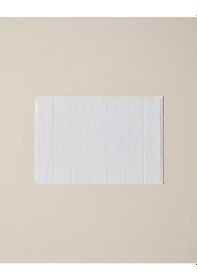 Resim English Home Chequer Pamuk Ayak Havlusu 50x70 Cm Beyaz Beyaz 