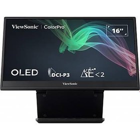 Resim Vıewsonıc VP16-Oled Profesyonel Monıtor 15,6 1ms 60Hz OLED 1920x1080 Fhd 400 Hdmı Usb Type C DCI-P3 Pantone 16:9 1M:1 1.07B Hoparlor 3 Kenar Cercevesız Kalıbrasyon Flıcker Free Mavı Isık Fıltresı Tılt YUKSEKLIK AYARI ENERGY STAR EPEAT 