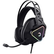 Resim Gamepower Kizaru Pro Titreşimli 7.1 Surround Hi-Fi RGB Siyah Oyuncu Kulaklığı Gamepower