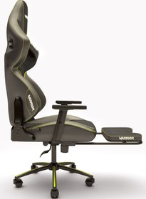 Resim Warrior Kratos Oyuncu Koltuğu - Antrasit / Sarı - Ayak Uzatmalı Üst Sınıf Bilgisayar Koltuğu 