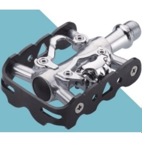 Resim Brıvıga Pedal Hf-707 Mtb/trekkıng Tek Taraf Kilitli Gümüş 