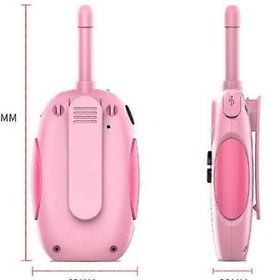 Resim RAYTENG Pembe -Mavi 3 Km Menzilli Işıklı Telsiz Wireless Walkie Talkie Bebek Telsizi - Çocuk Telsizi 