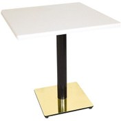 Resim Dockersmobilya Karanfil Werzalit Gold Kare Masa 80X80 (532345353) 