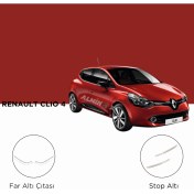 Resim Alminox Oto Aksesuar Renault Clıo 4 Set Far Altı Çıta-Stop Altı 