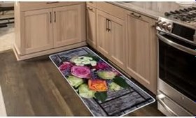 Resim Colorix Carpet Kaymaz Taban Tezgah Önü Mutfak Paspası 75x150 Cm No: 273 