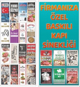 Resim Baskılı Branda Kapı Sinekliği 100X200 Cm 