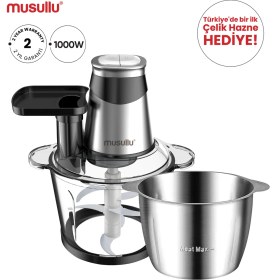 Resim 3l Metal Doğrayıcı, Rende Fonksiyonlu, Pratik ve Şık Tasarım 
