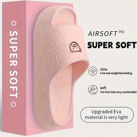 Resim Unisex Rahat EVA Kaymaz Sandaletler - Minimalist Çizgi Tasarım, Her Mevsim Giyilebilir & Elde Yıkanabilir, İdeal Ev ve Plaj Kullanım Şimdiye Özel | Baylar için Sonbaharlık Kumlu Konforu Sunan, 2 Parça Terlik Seti 