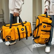 Resim Unisex Omuz Çantası, Gizli Askılı Geniş Kapasiteli Seyahat Sırt Çantası, Çıkarılabilir Tek Omuz Askılı Çapraz Çanta, Çok Amaçlı Spor ve Fitness Çantası, Bağımsız Ayakkabı Bölmesi, Büyük Ana Cep, Yan Fermuarlı Ön Depolama Çantası, Çoklu File Yan Cepler İş Seyahati Bagajı 