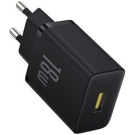 Resim Baseus Cube P10111405117-Z1 18 W USB-A Hızlı Şarj Aleti Siyah 