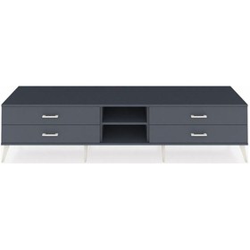 Resim Hyperion Tv Ünitesi Tek Raflı 4 Çekmeceli 220x44x51 Antrasit-antrasit Antrasıt/antrasıt - Antrasıt 